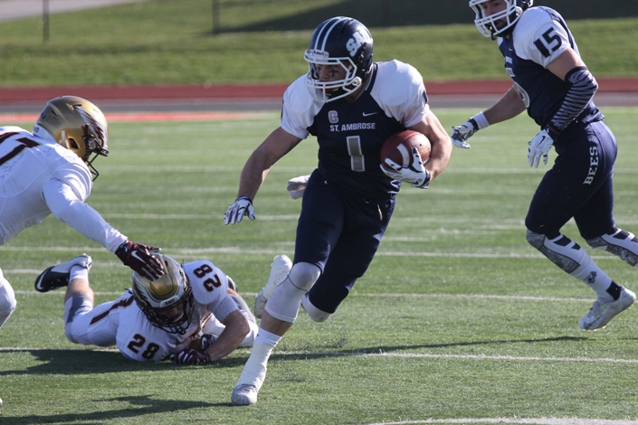 Regular season ends with 27-7 win over No. 20 Robert Morris