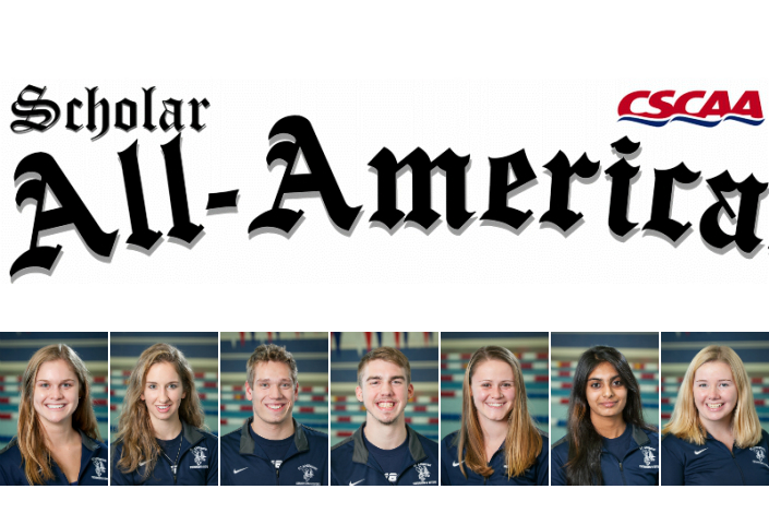 Seven Bees named to CSCAA Scholar All-America Team