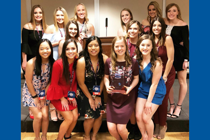 SAU Dance Team receives NAIA National Champions of Character Award