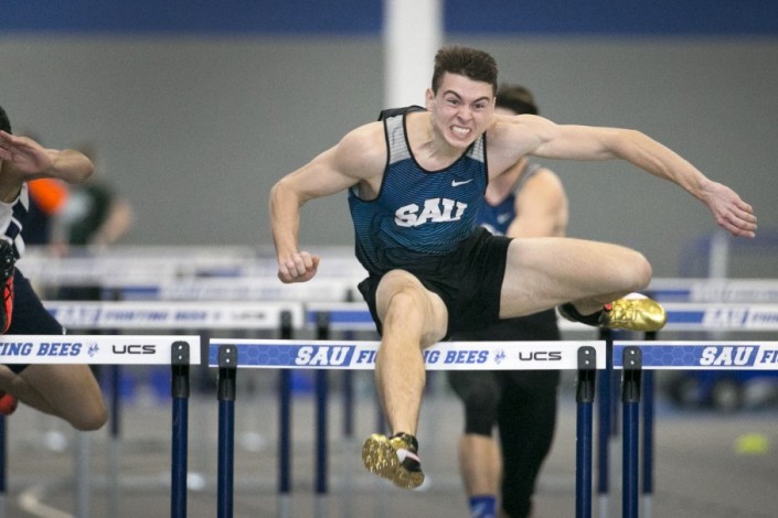 Bees take third at CCAC Indoor Championship
