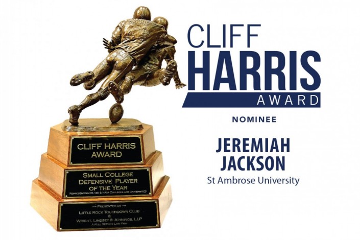Jackson nominated for Cliff Harris Award