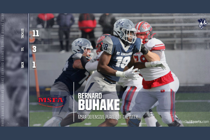 Buhake named MSFA Defensive Player of the Week