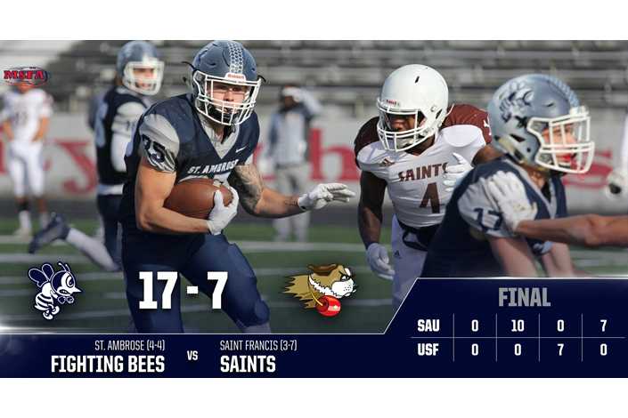 Bees close out home schedule with 17-7 Senior Day victory