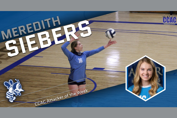 Siebers named CCAC Attacker of the Week