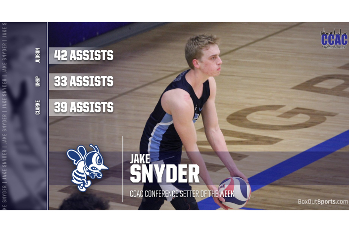 Snyder named CCAC Setter of the Week