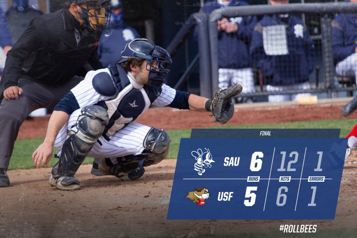 Ninth inning rally lifts Bees past Saints