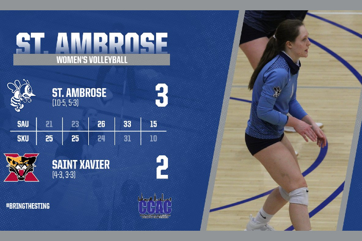 SAU rallies to shock Saint Xavier in five
