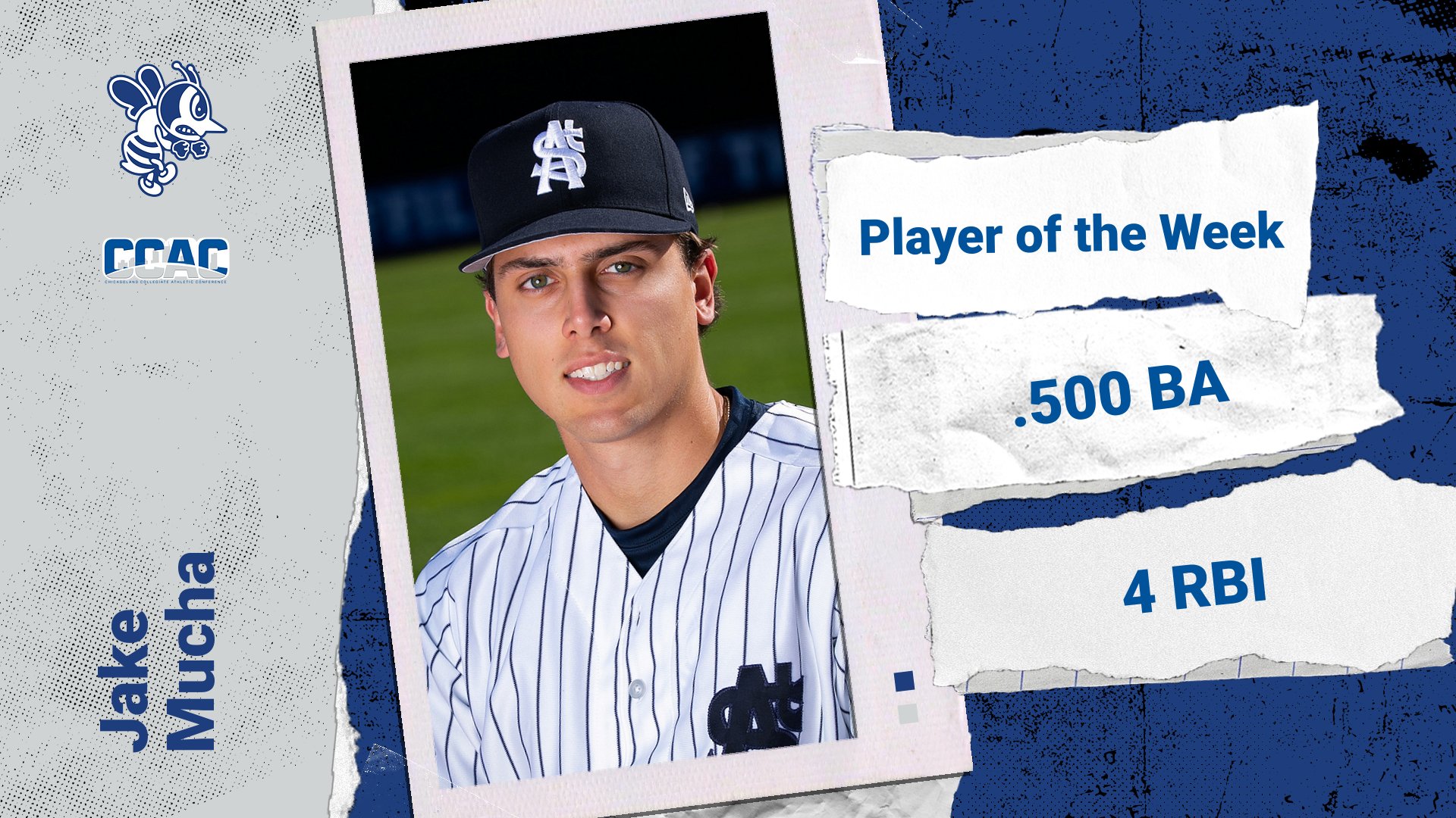 Mucha named CCAC Player of the Week