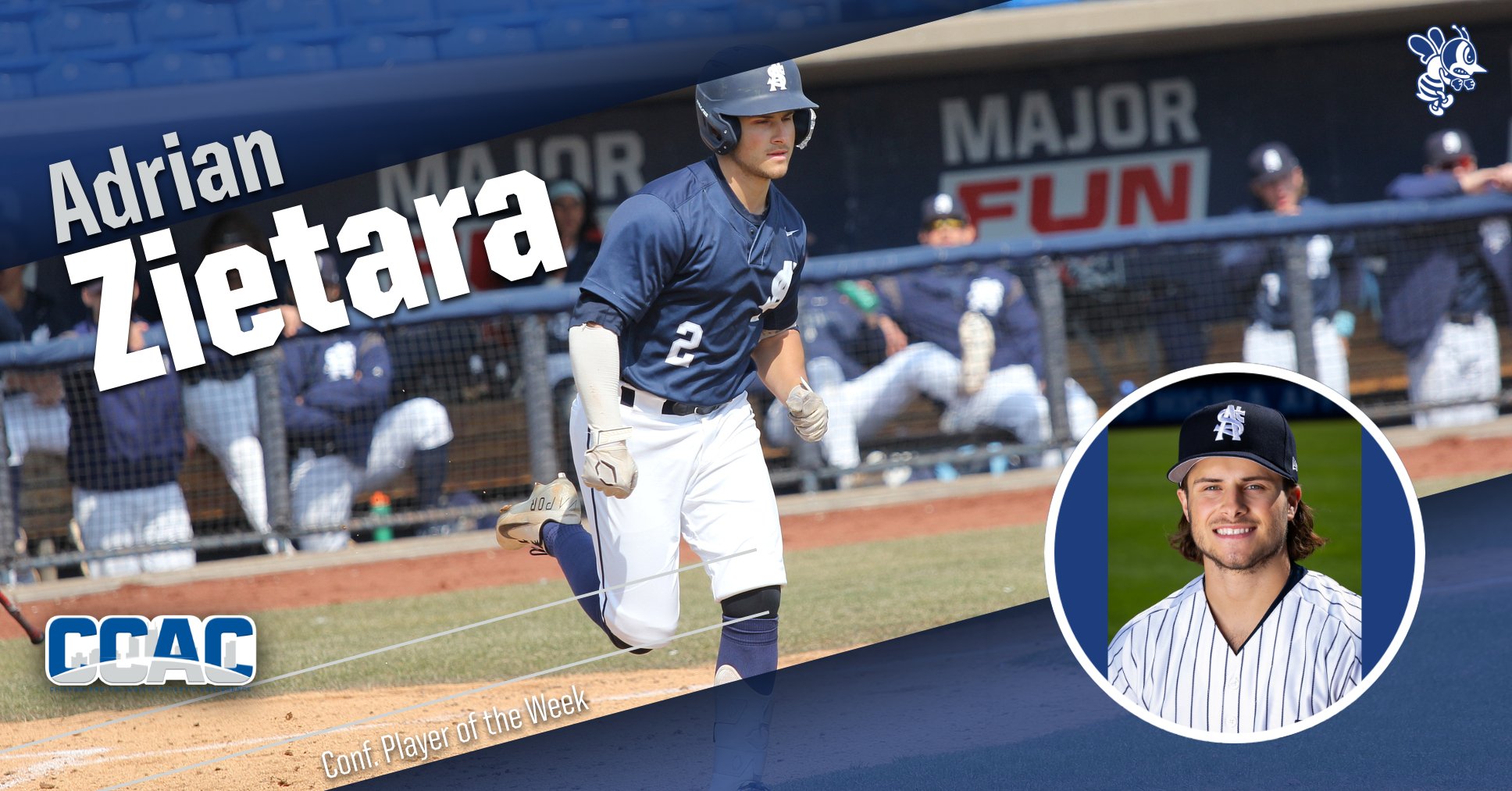 Zietara named CCAC Player of the Week