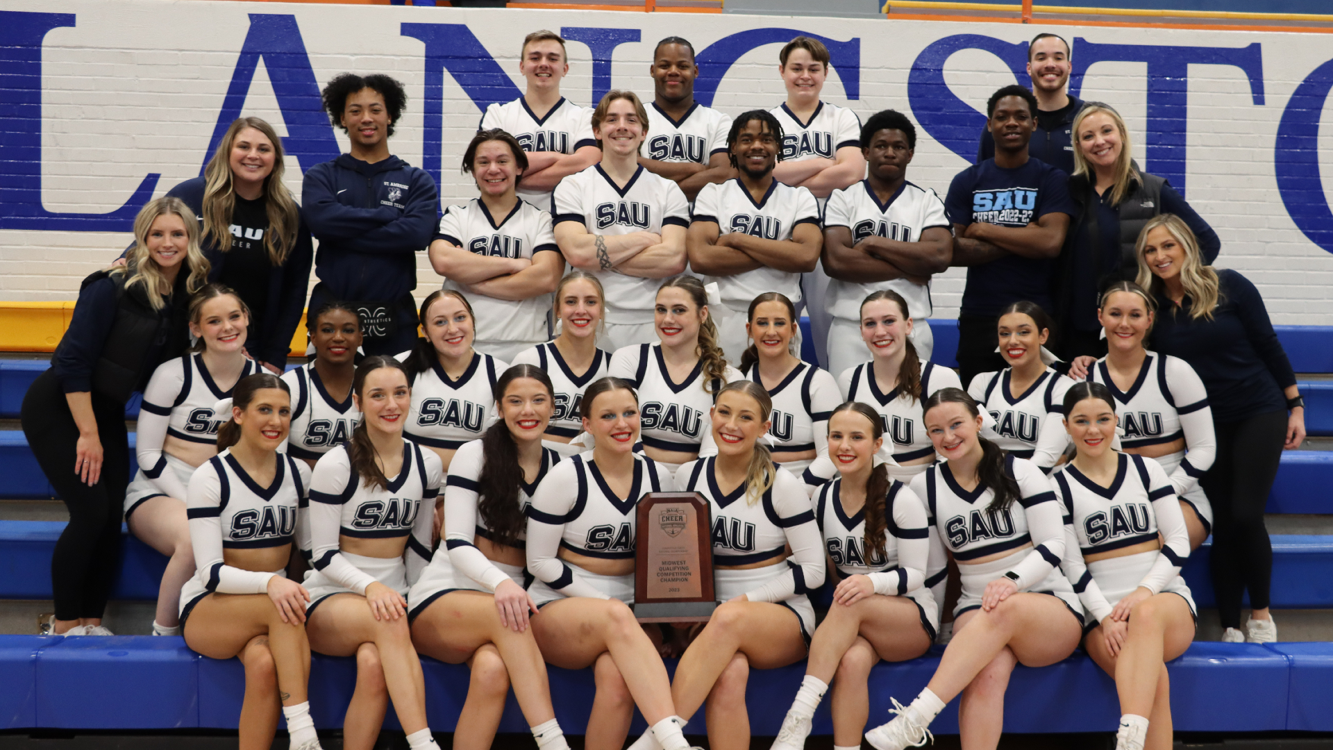 SAU Cheer wins NAIA Southwest Qualifier