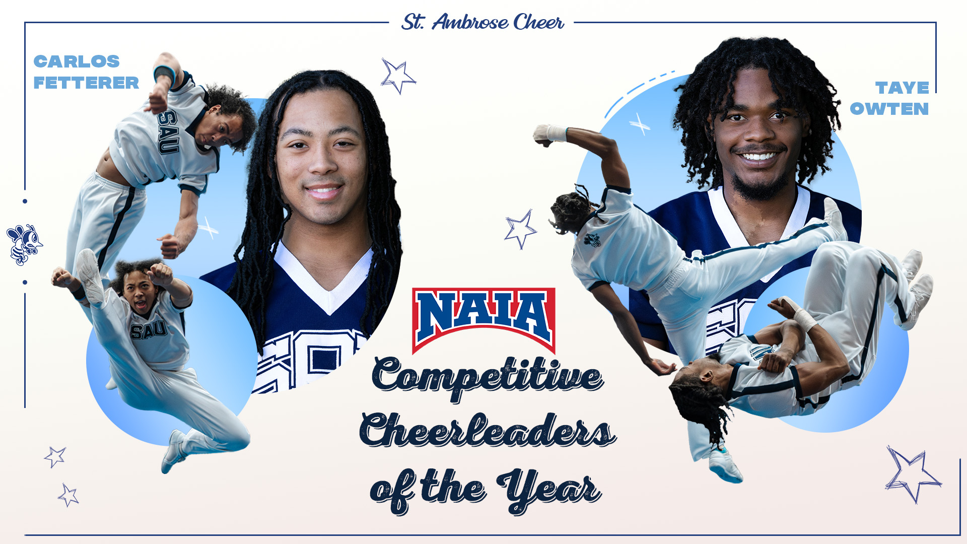 Fetterer and Owten named NAIA co-Cheerleaders of the Year