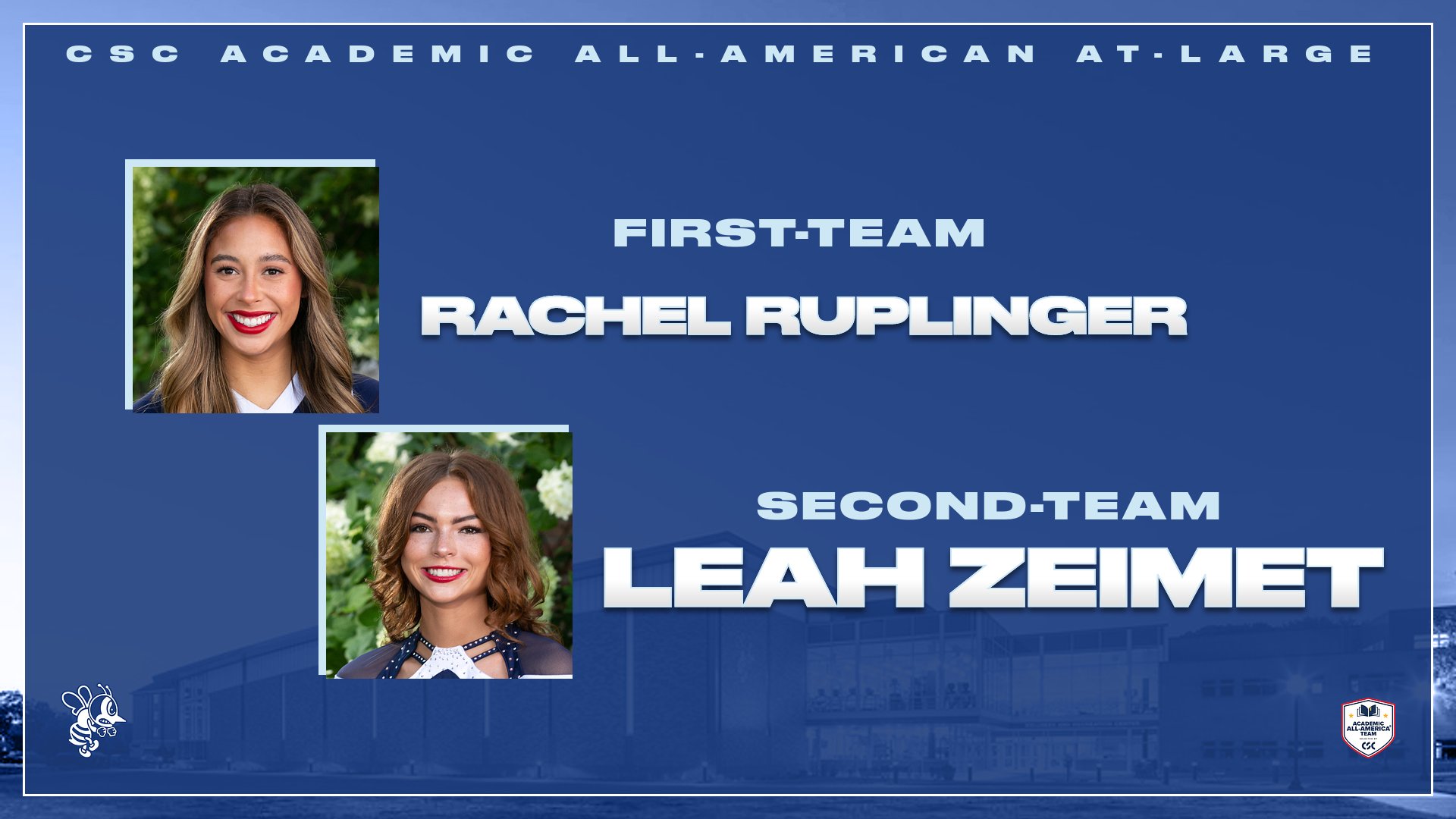 Ruplinger and Zeimet receive CSC Academic All-American honors