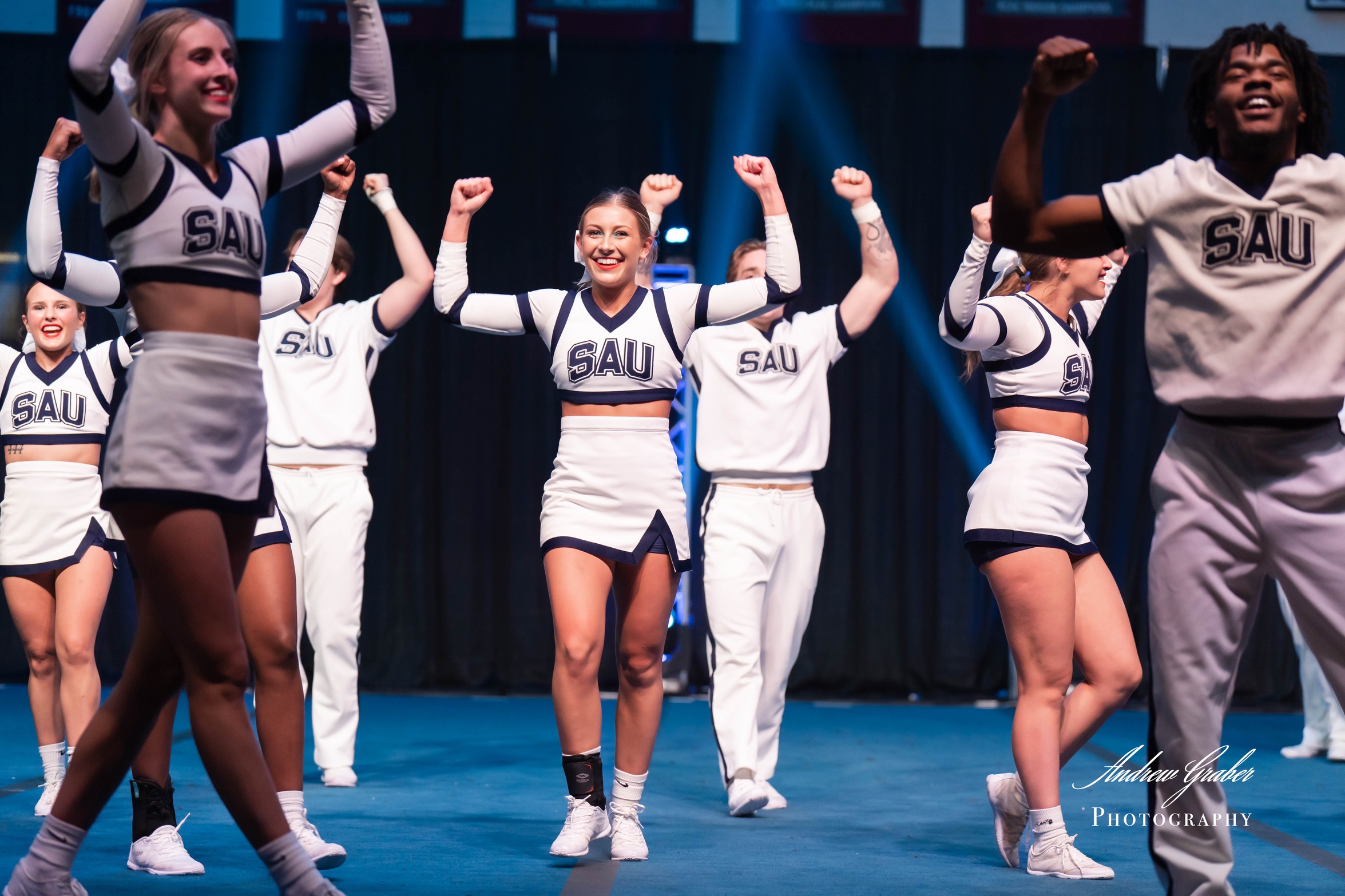SAU Cheer has seven named NAIA All-Americans
