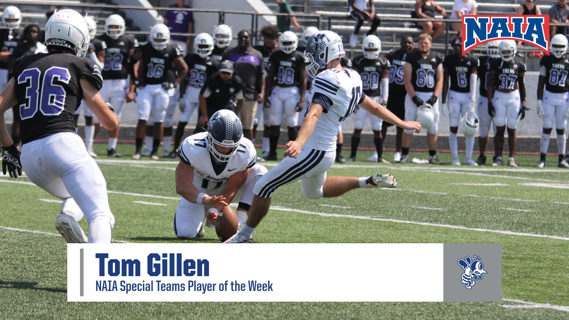 Gillen named NAIA Special Teams Player of the Week