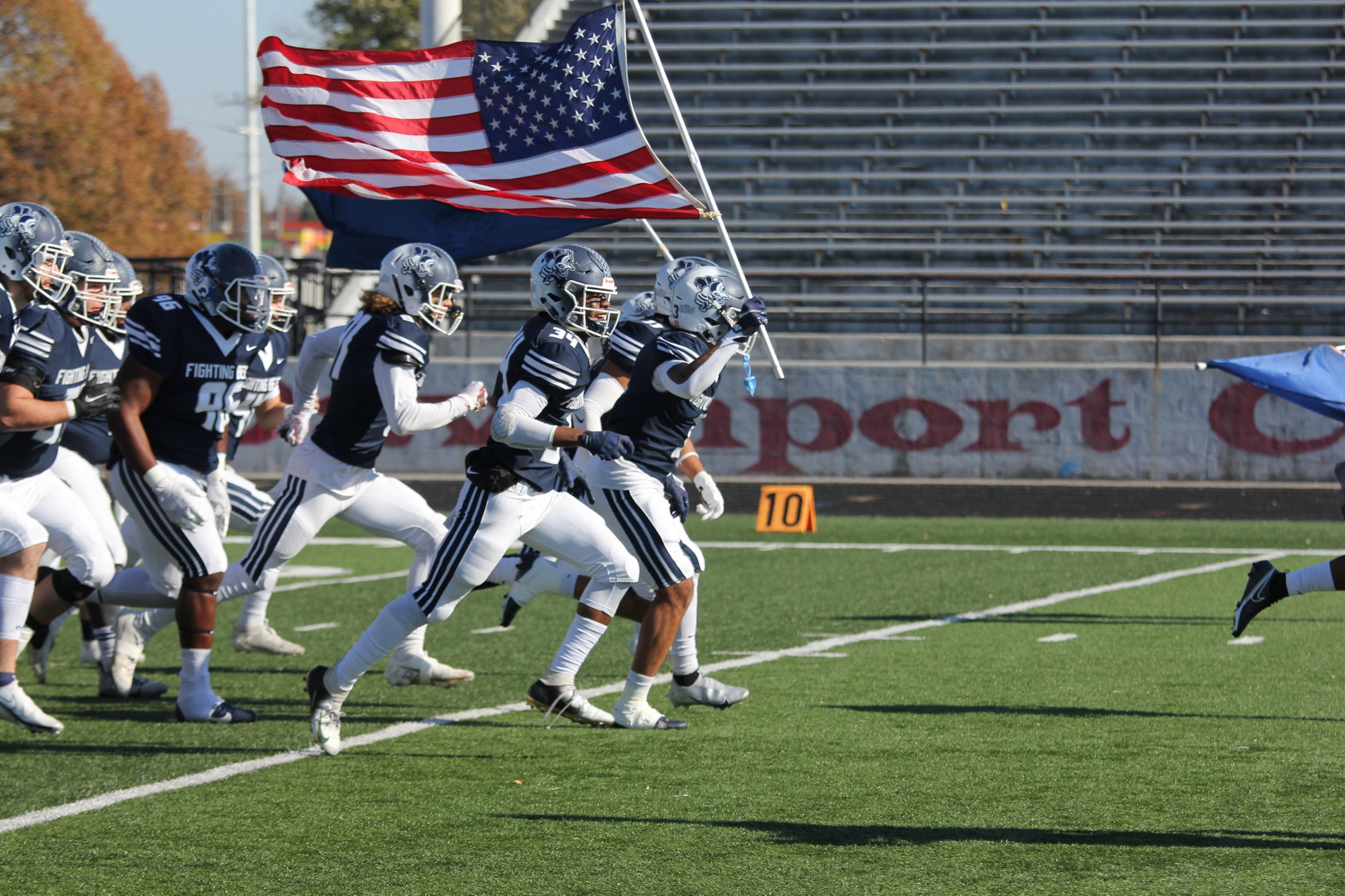 Bees play final home game on Senior Day