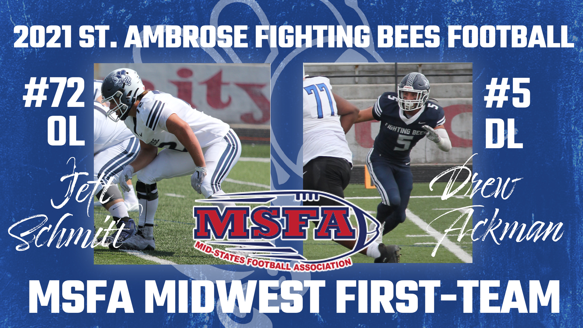 Schmitt and Ackman named first team all-MSFA