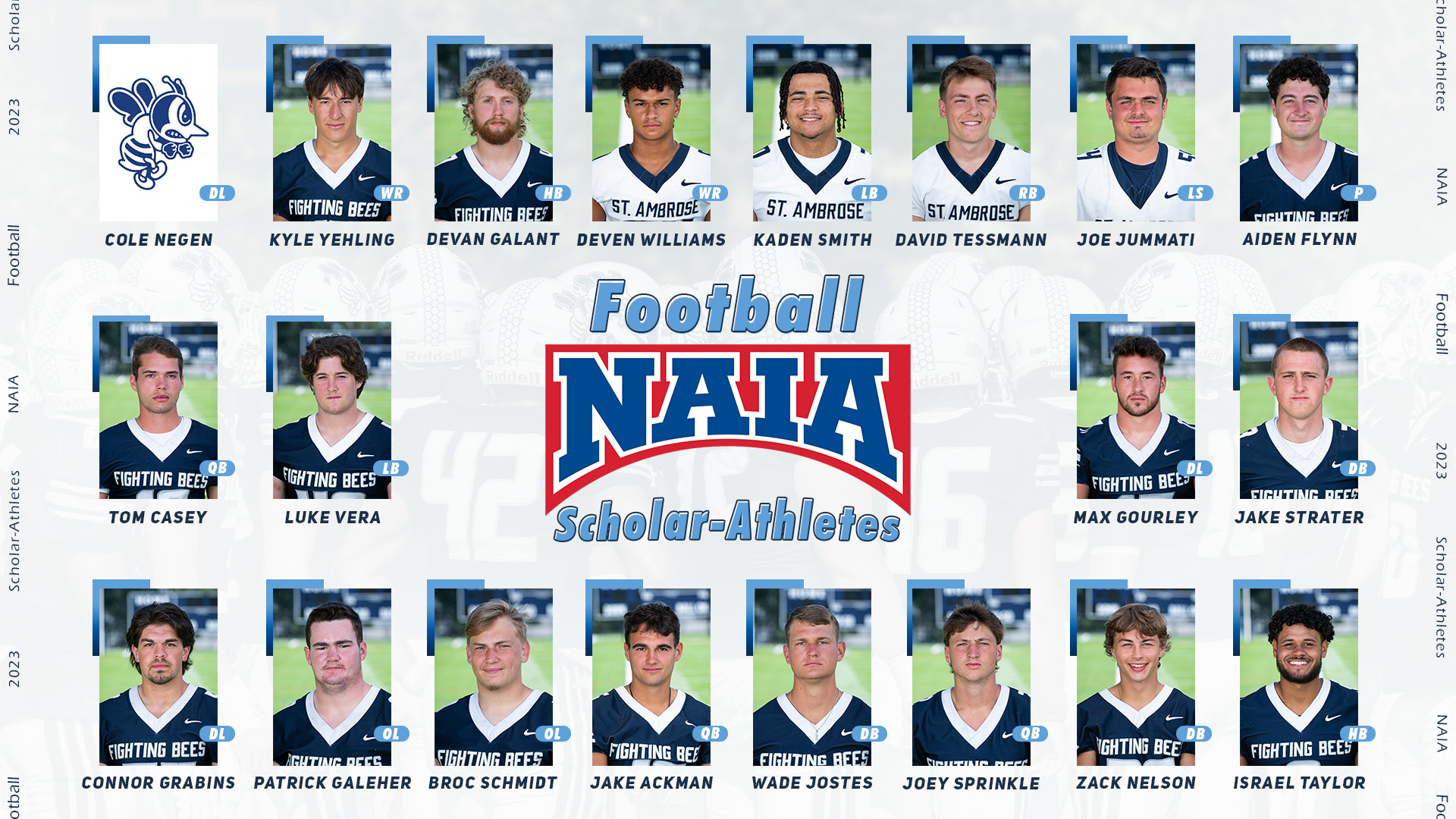 Twenty Bees named NAIA Scholar-Athletes