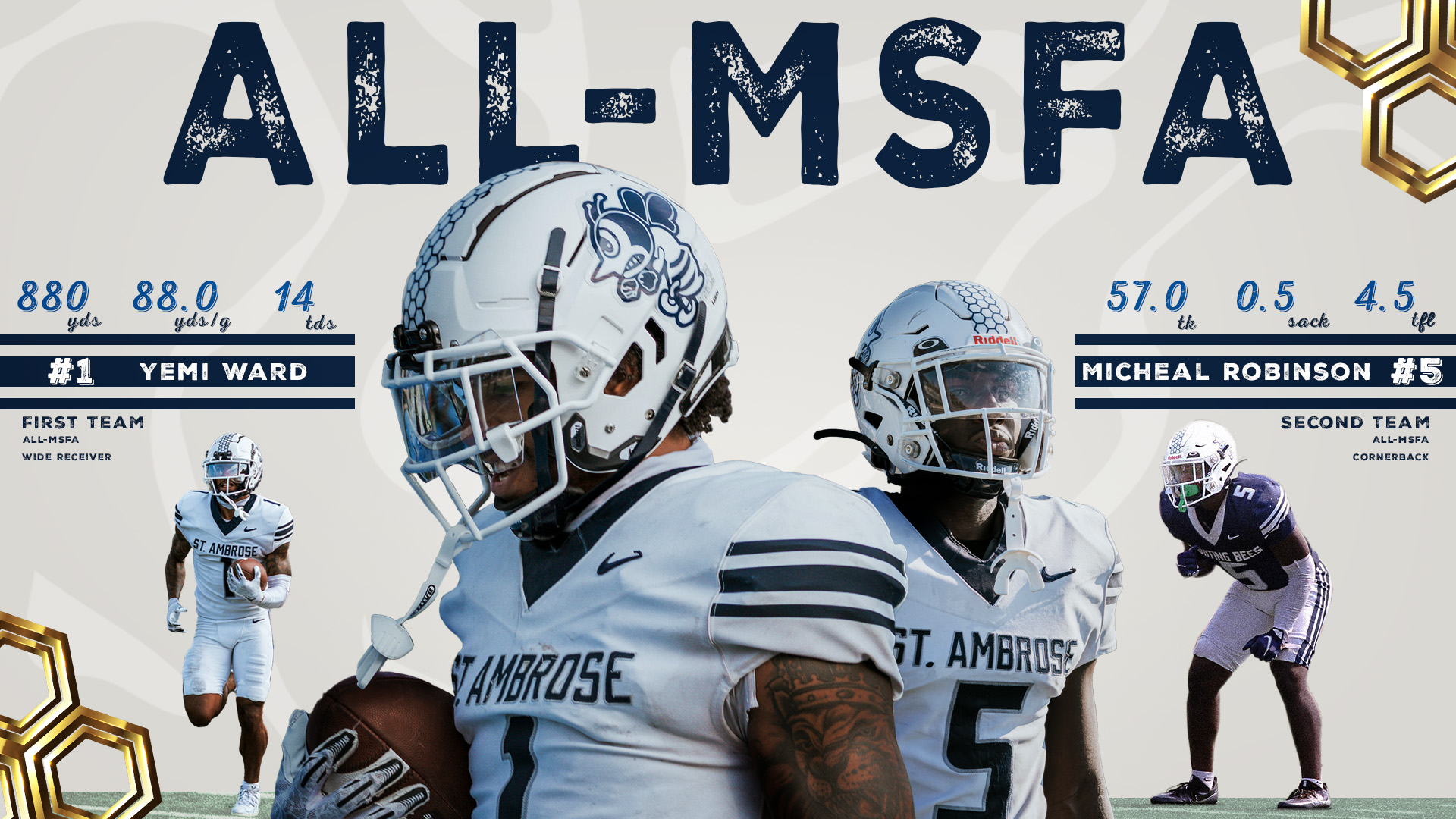 Ward named first team all-MSFA, Robinson on second team