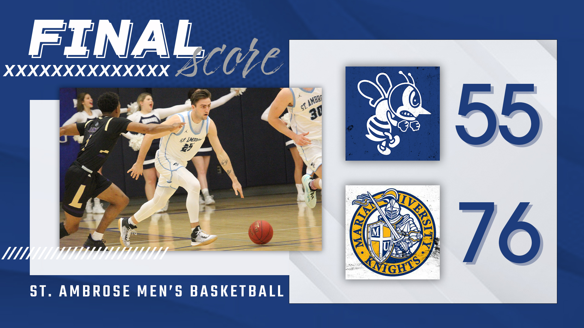 SAU's cold shooting leads to loss at No. 24 Marian
