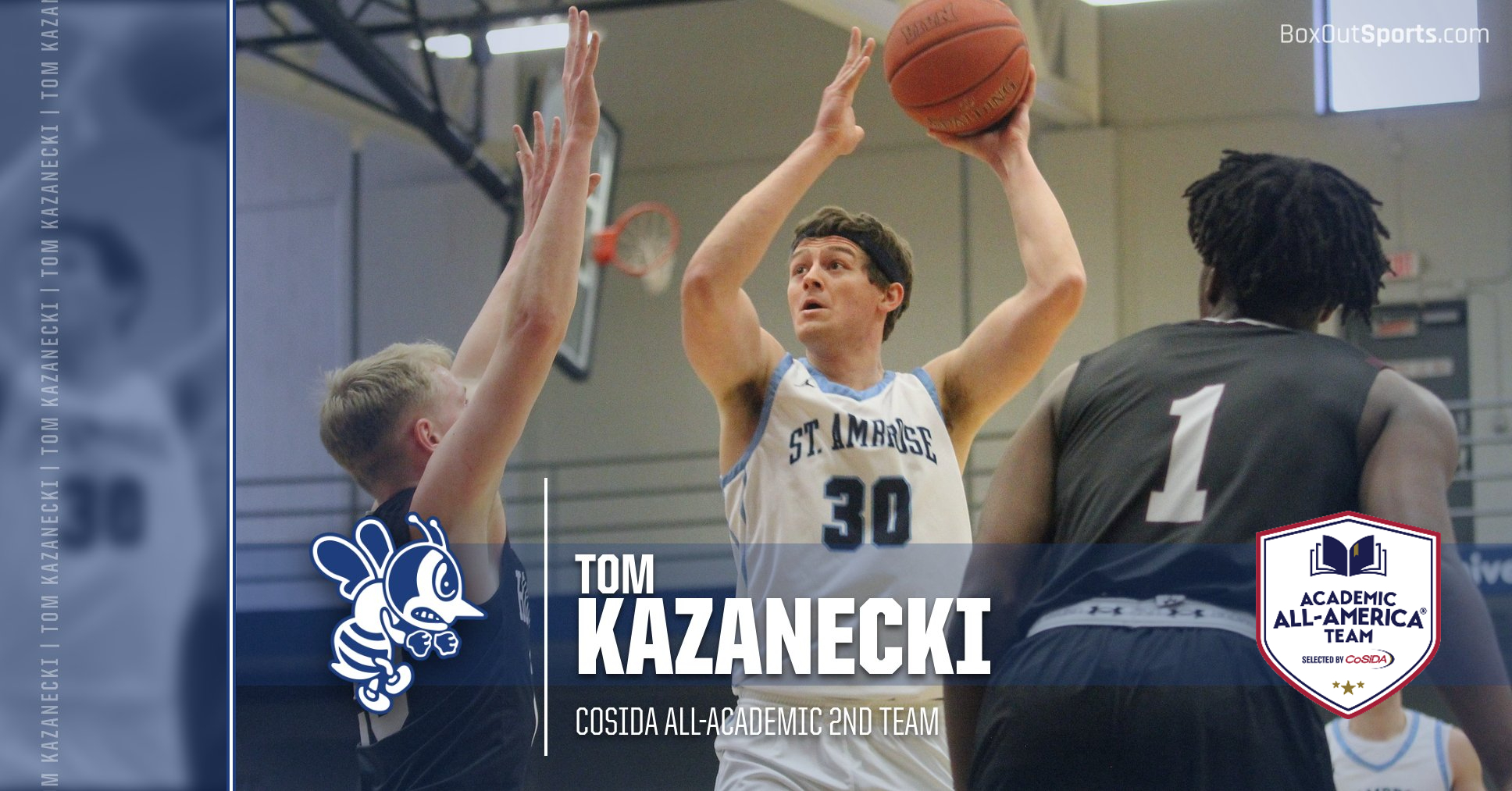 Kazanecki named to CoSIDA Academic All-America Team