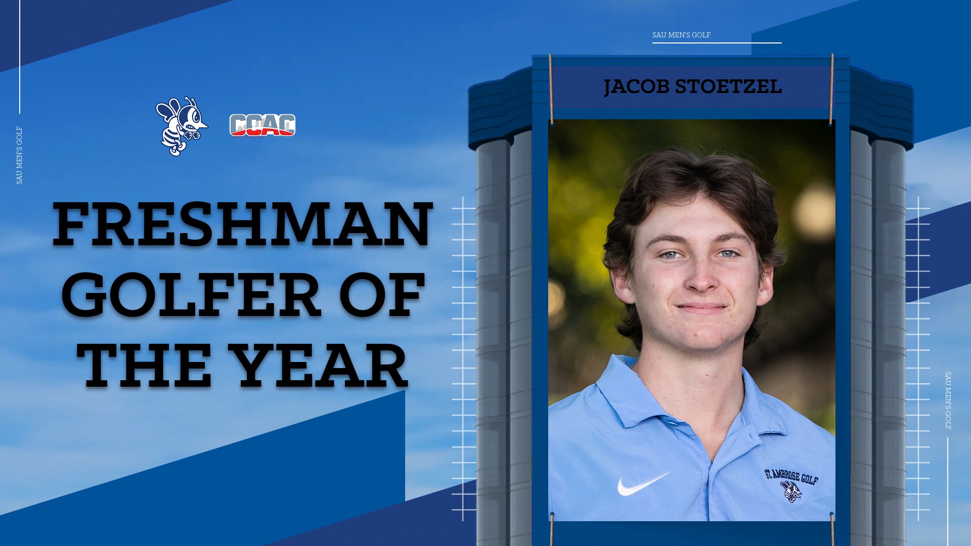 Stoetzel named CCAC Freshman of the Year; joins three others on all-CCAC Team