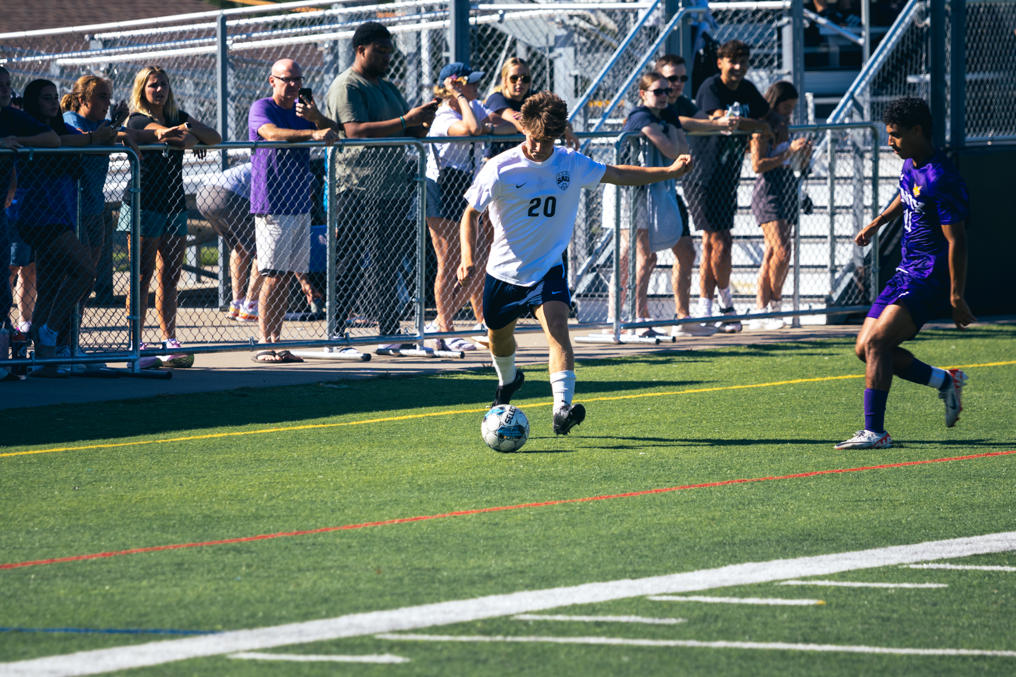 St. Ambrose nets an abundance of goals in first conference victory