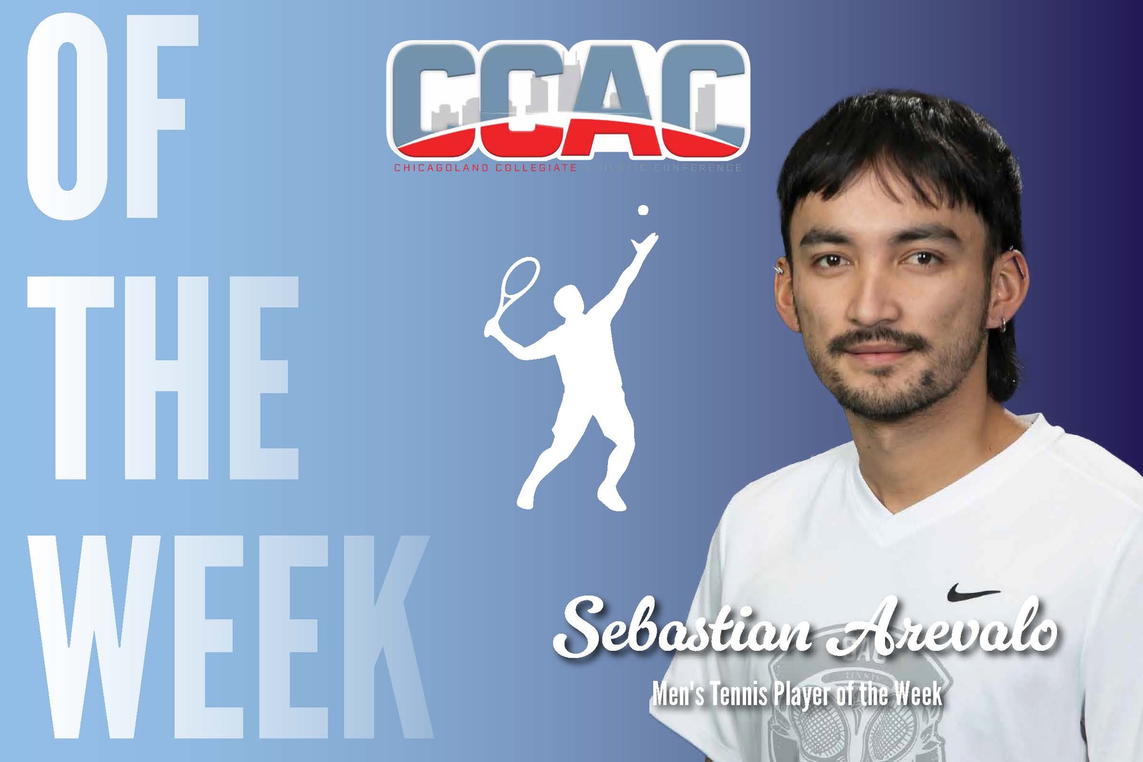 Arevalo named CCAC Player of the Week
