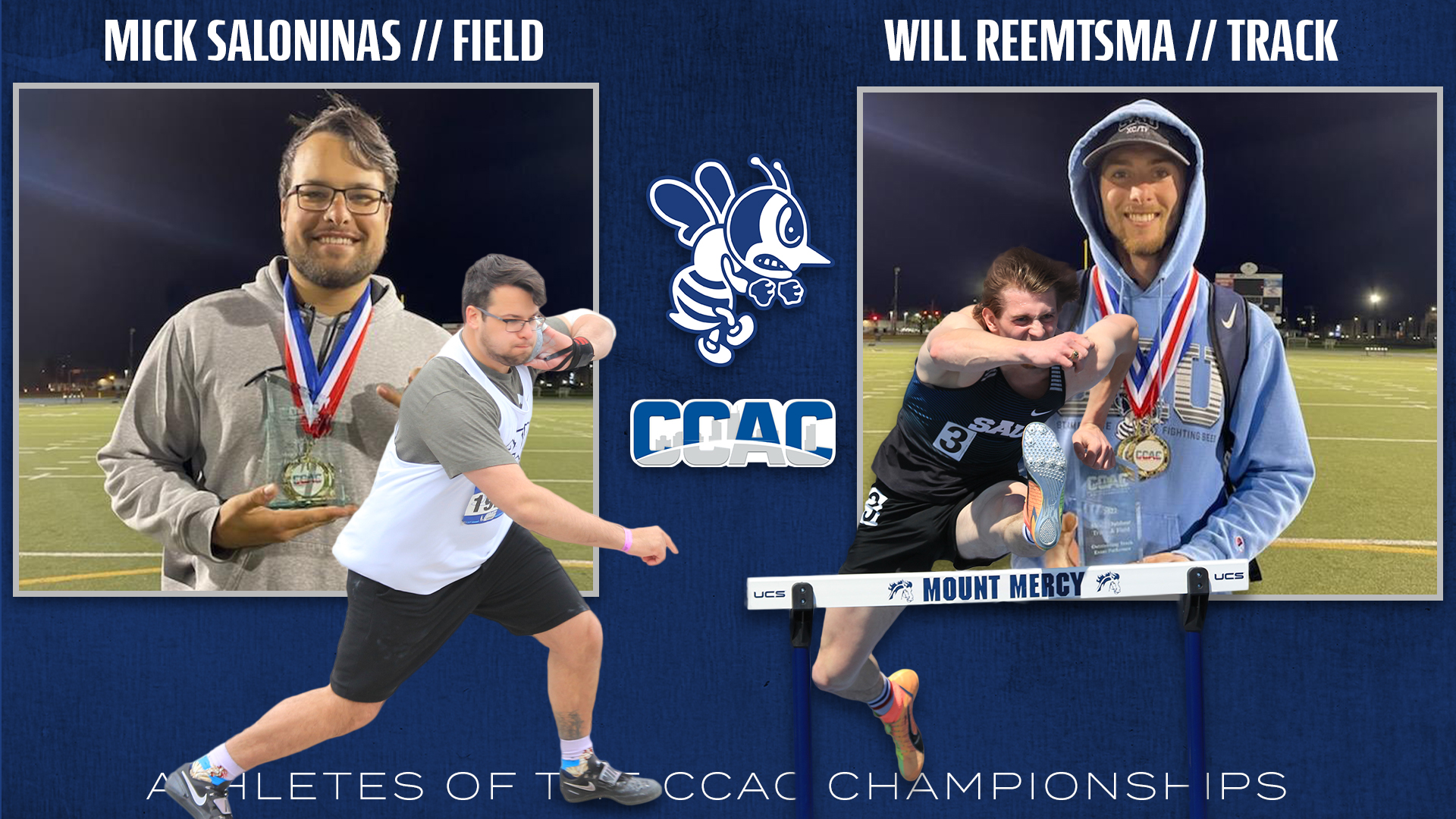 Reemtsma, Saloninas named Athletes of the CCAC Championships