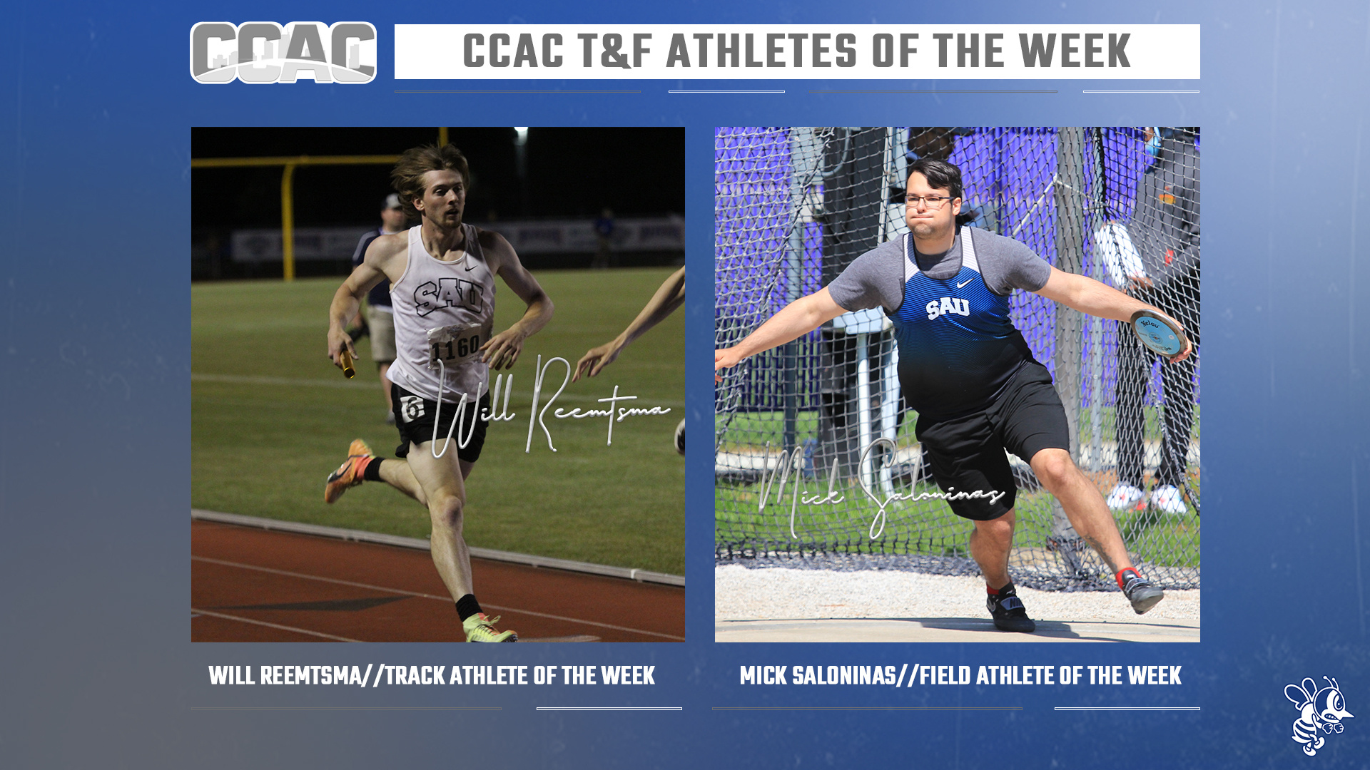 Reemtsma and Saloninas named CCAC Athletes of the Week
