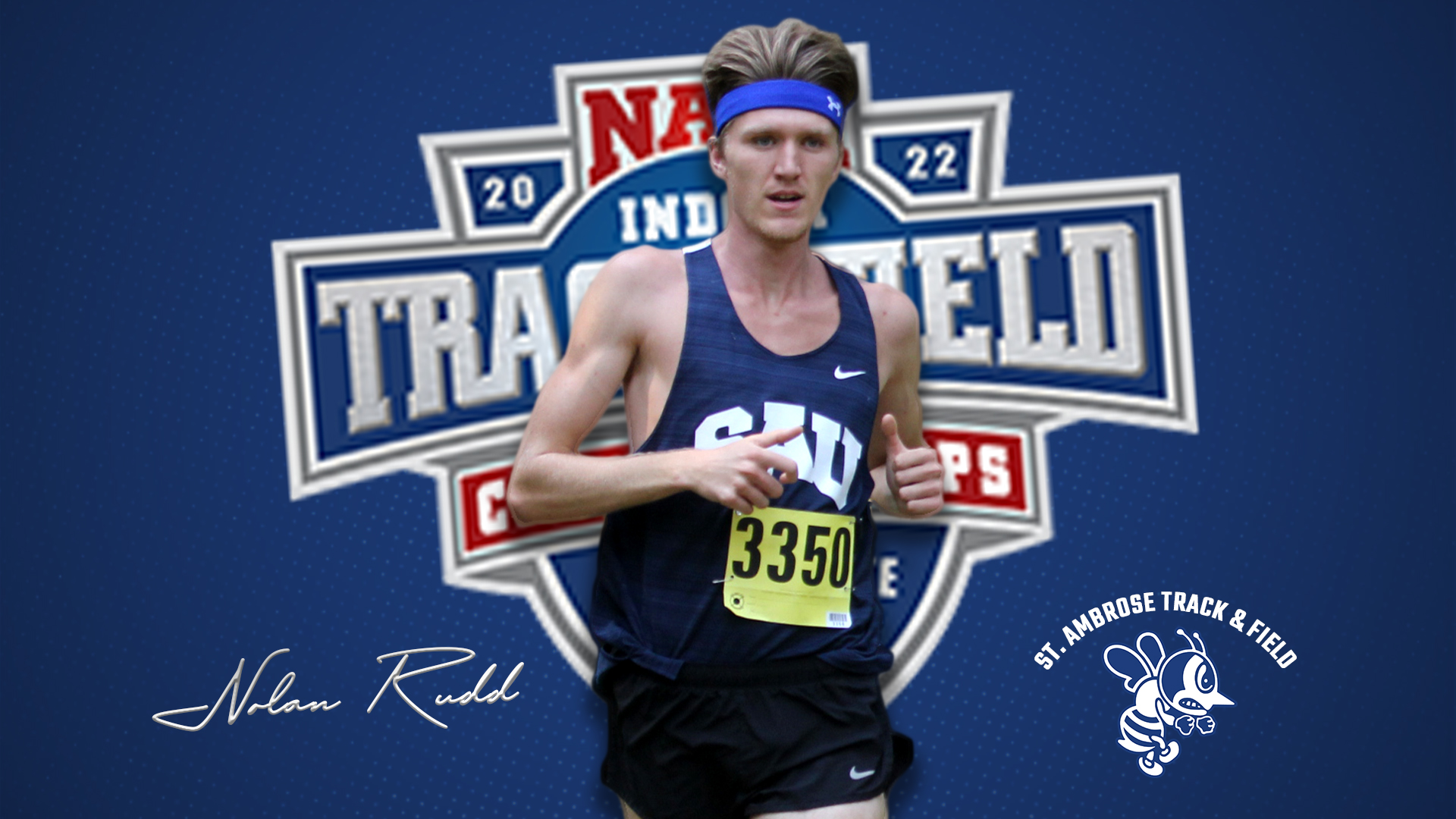 Rudd sets school record; Bees take on Indoor Nationals