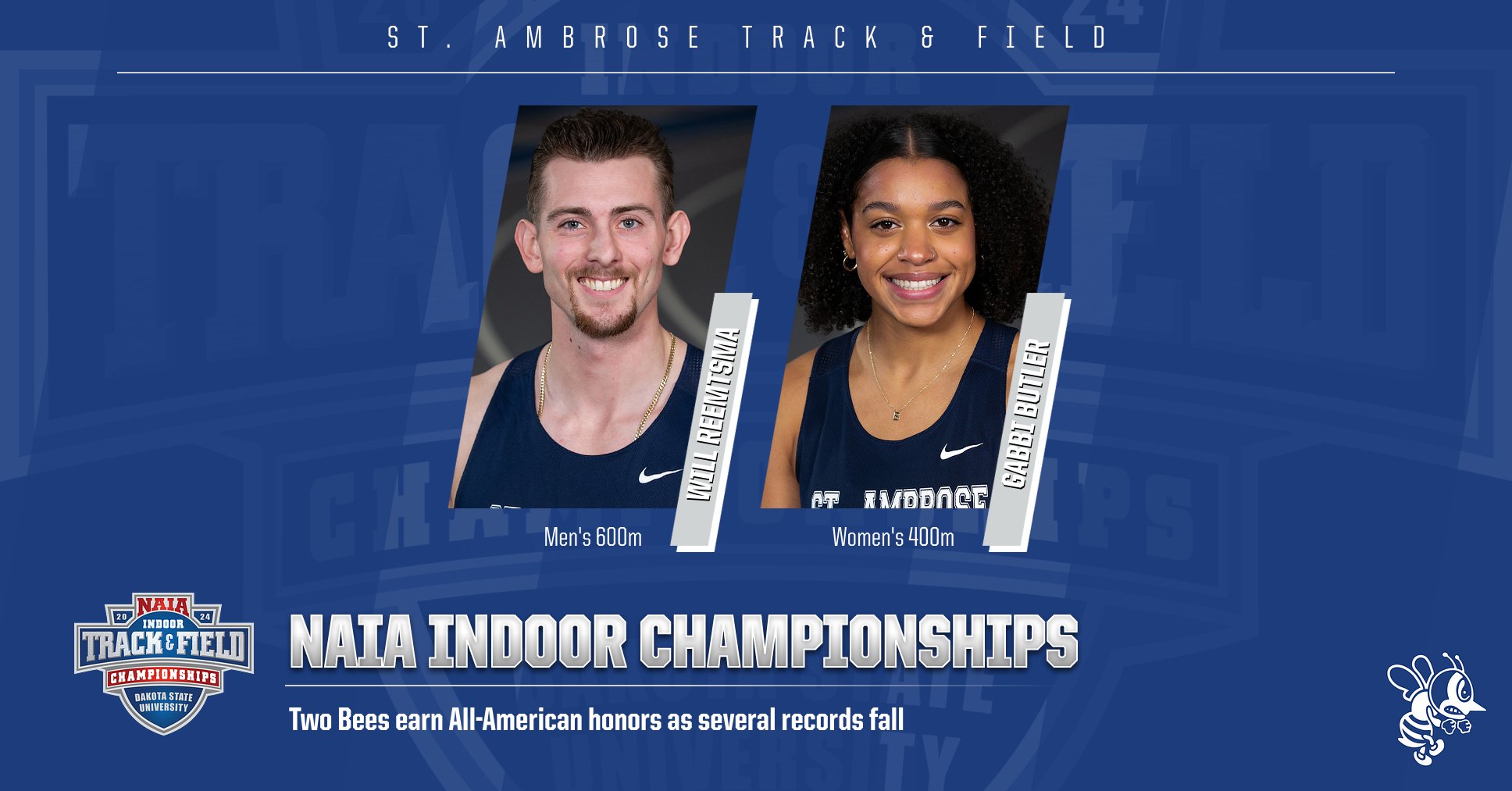 Reemtsma, Butler earn all-American status at NAIA Indoor Championships