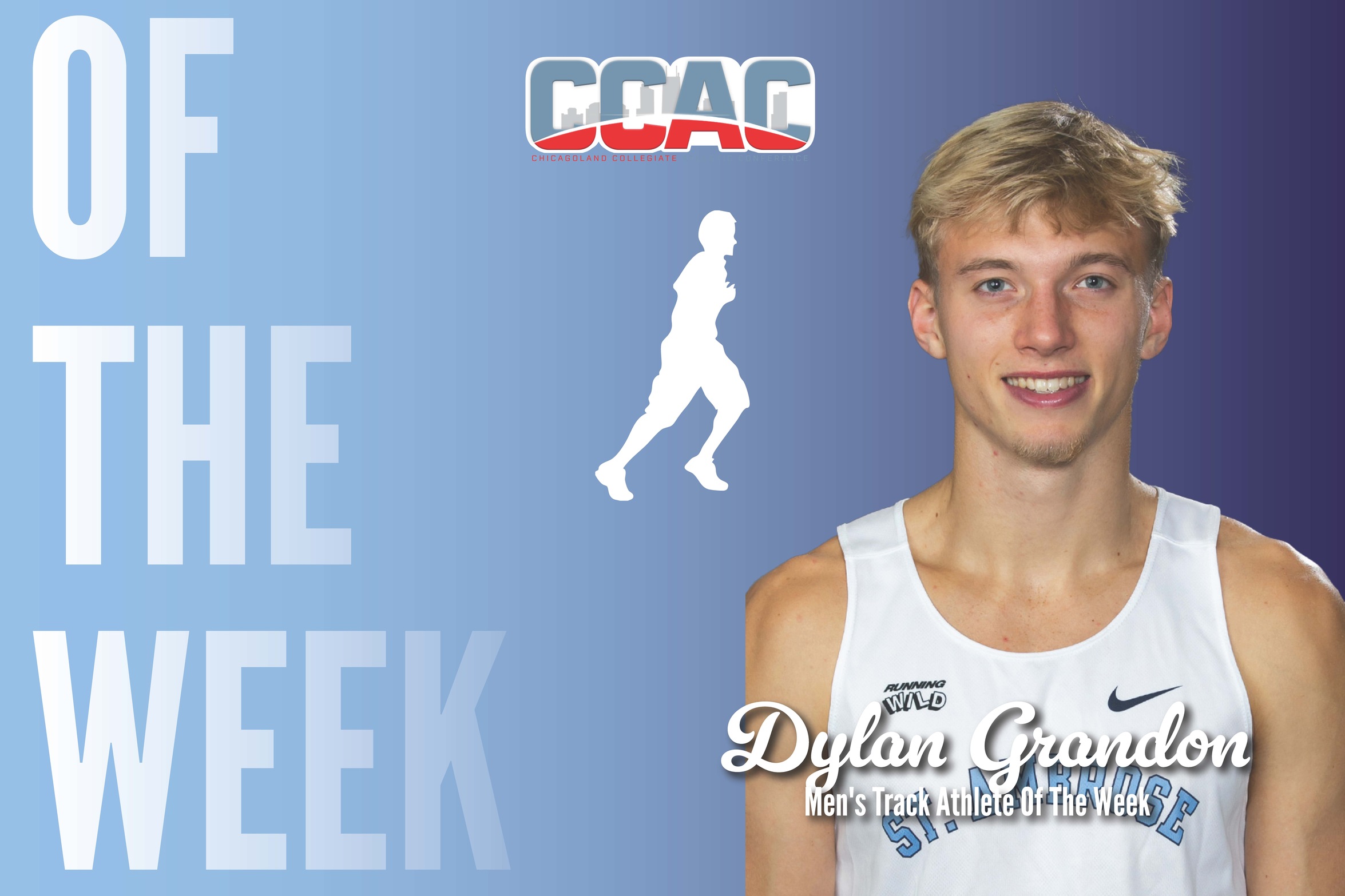 Grandon named CCAC Men's Indoor Track Athlete of the Week