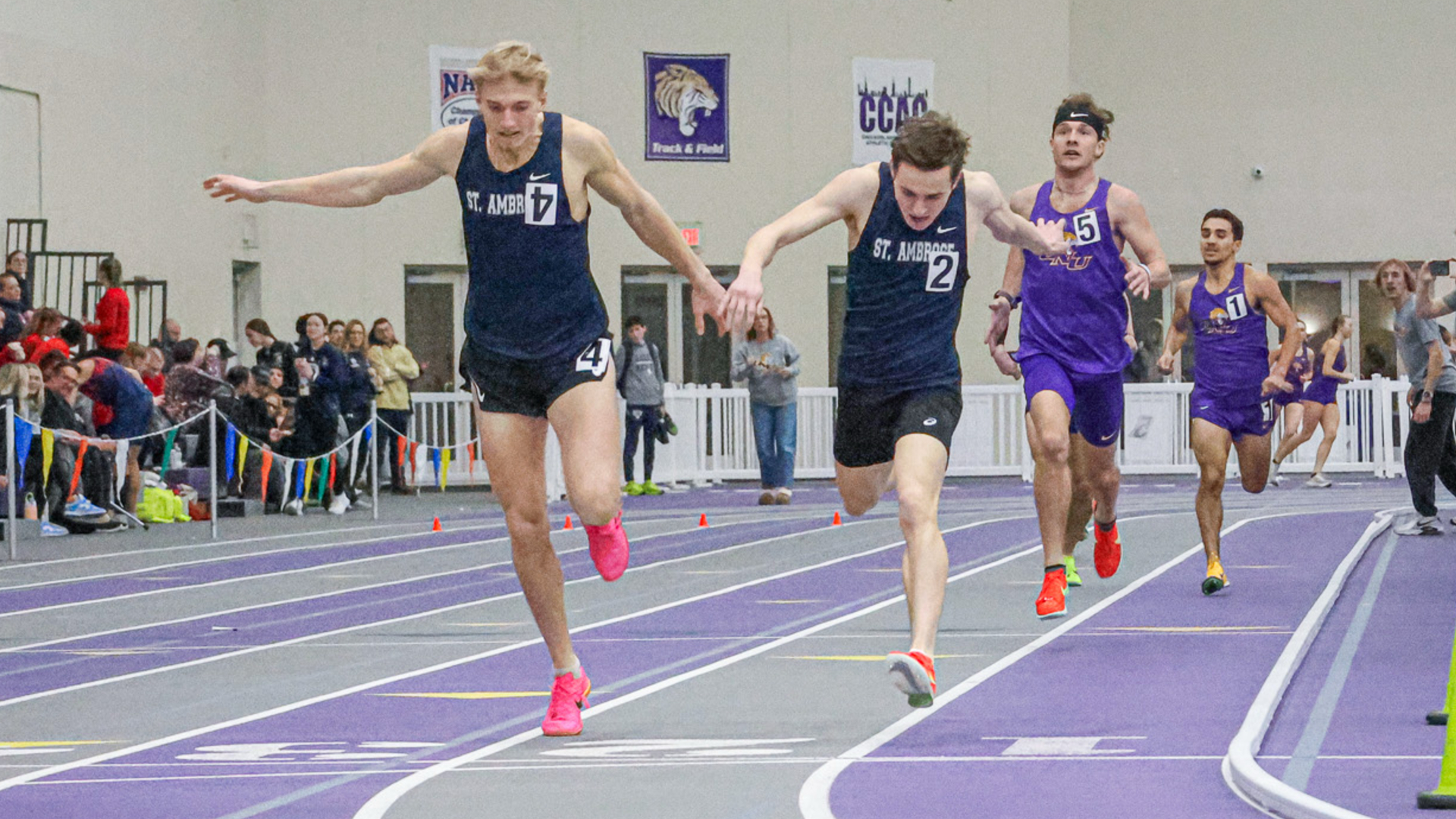 Bees race their last indoor meet at the Conference Championships