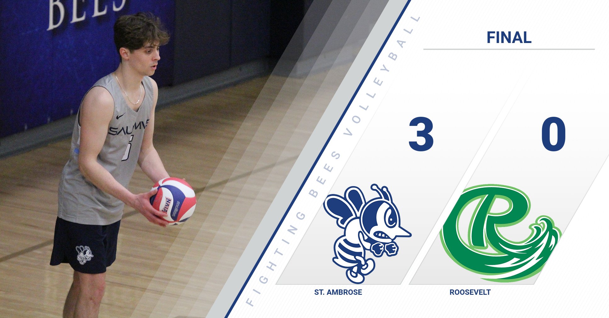 St. Ambrose downs Roosevelt in three sets