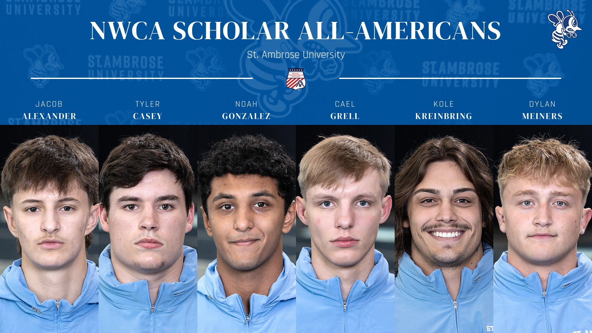 SAU has six named NWCA Scholar All-Americans