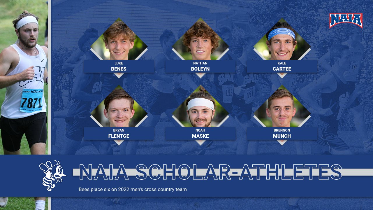 Six Bees named NAIA Men's Cross Country Scholar-Athletes