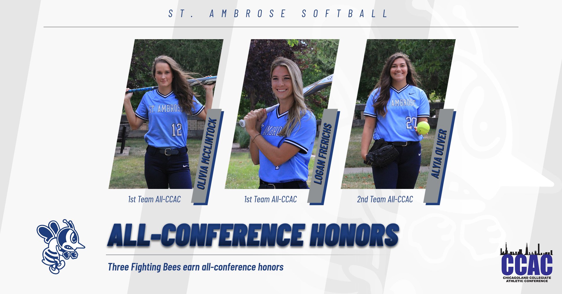 McClintock, Frerichs named first team all-CCAC; Oliver on second team