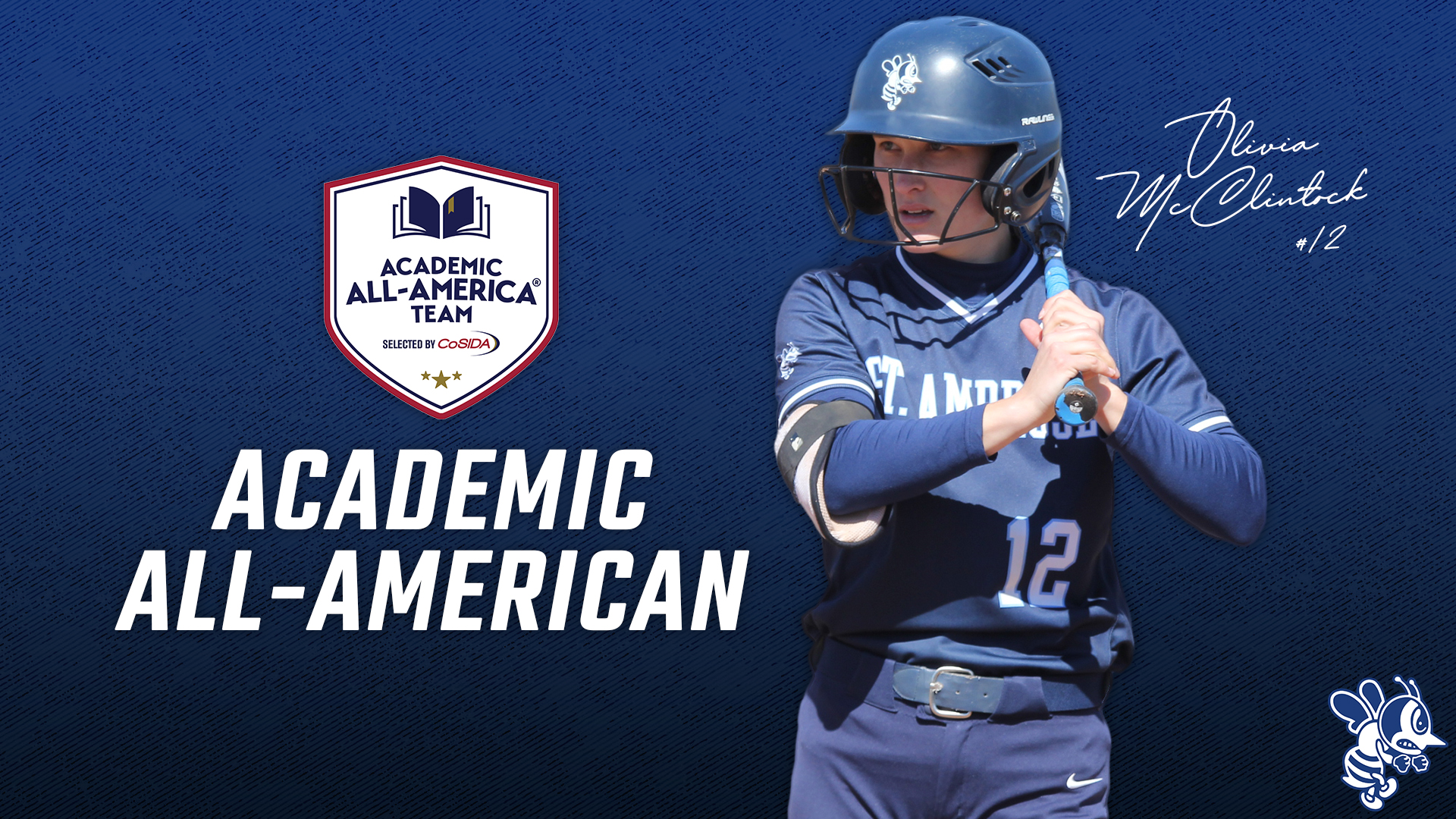 McClintock named to CoSIDA Academic All-America Softball Team