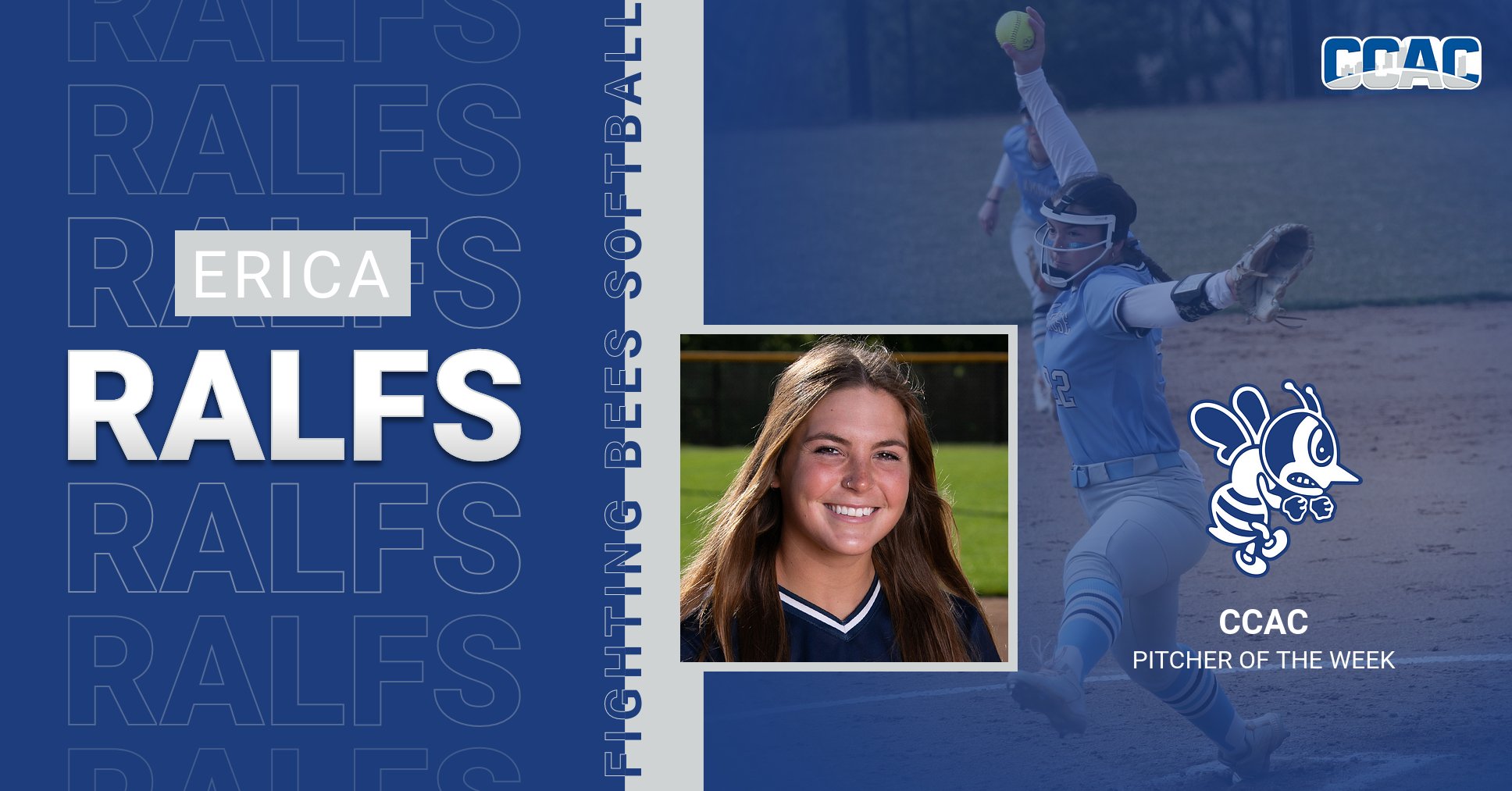 Ralfs named CCAC Pitcher of the Week