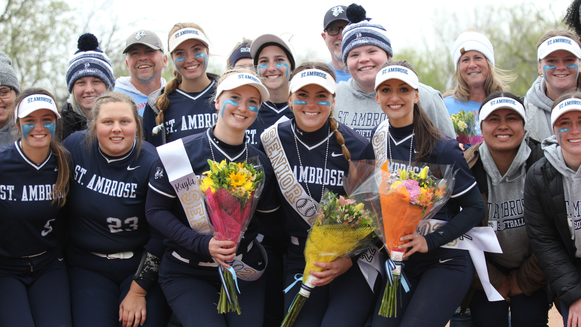St. Ambrose recognizes three on Senior Day
