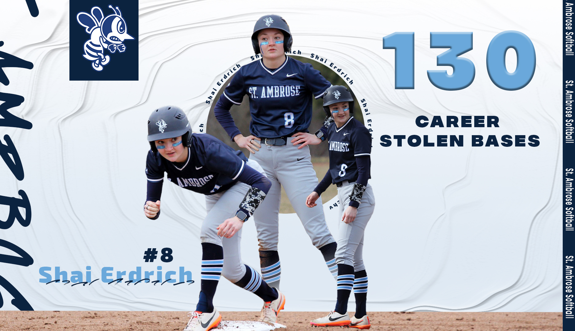 Erdrich becomes program leader in career stolen bases