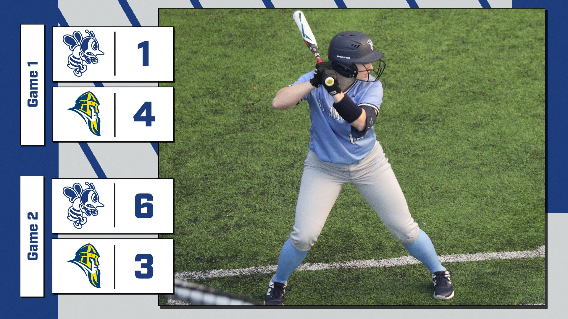 Bees earn split of doubleheader with Vikings