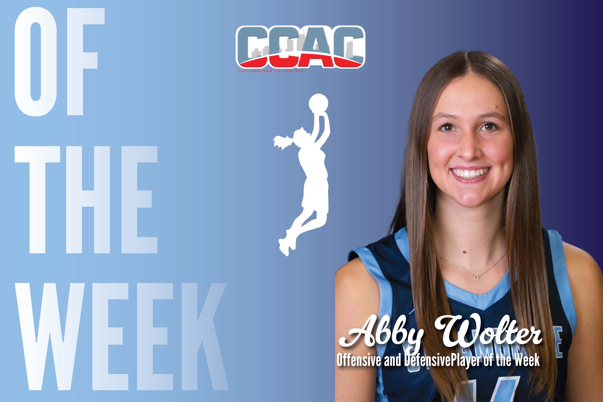 Wolter earns second CCAC Offensive and Defensive POW awards