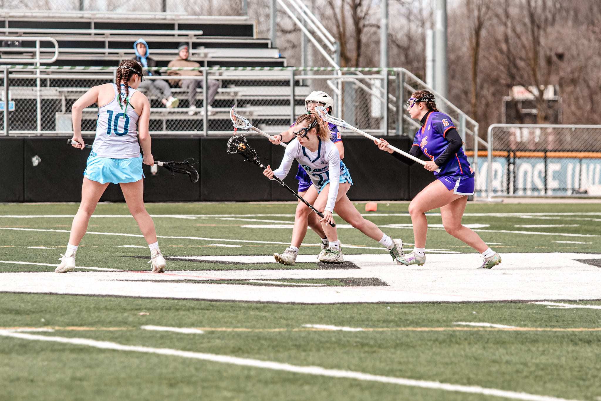 Ambrose&rsquo;s five goal effort helps Bees run past Saint Mary