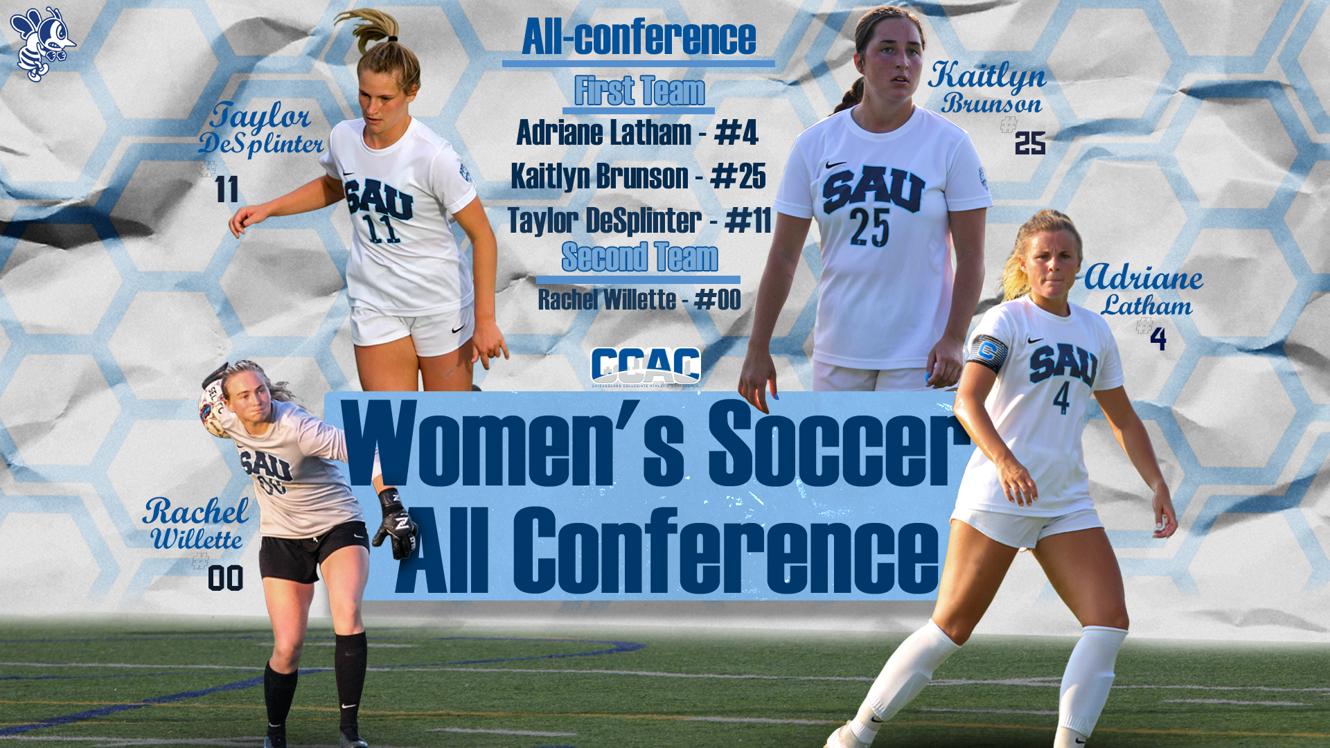 Four Bees earn all-conference honors