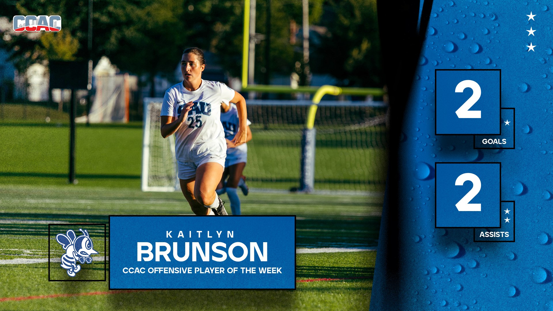 Brunson earns CCAC Offensive Player of the Week honors after breakout week