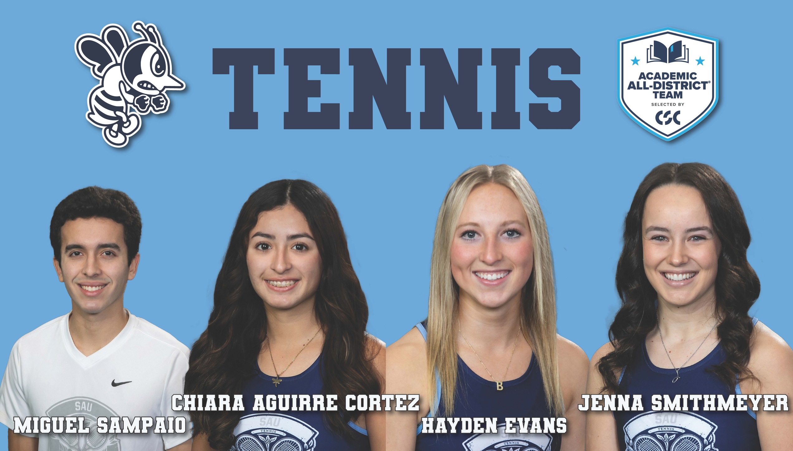 Four Bees named to CSC Academic All-District Teams