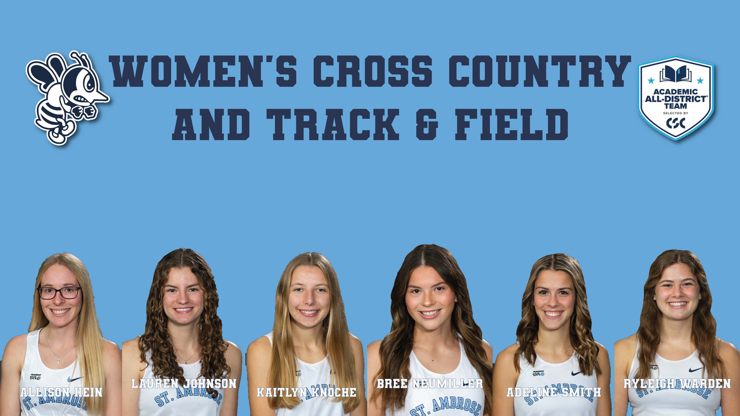 Six named to CSC Women's Cross Country/Track &amp; Field Academic All-District Team
