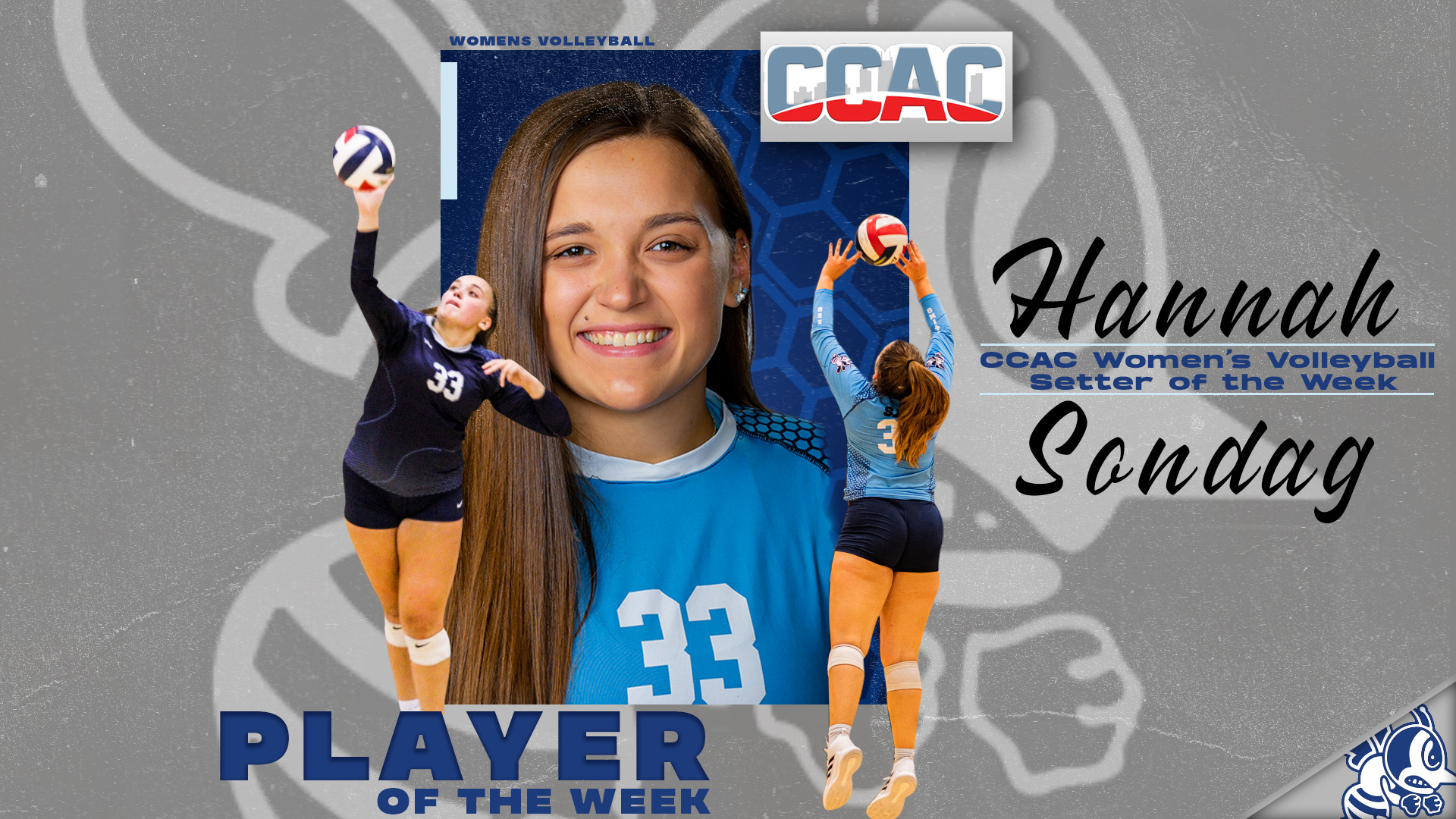 Sondag named CCAC Setter of the Week