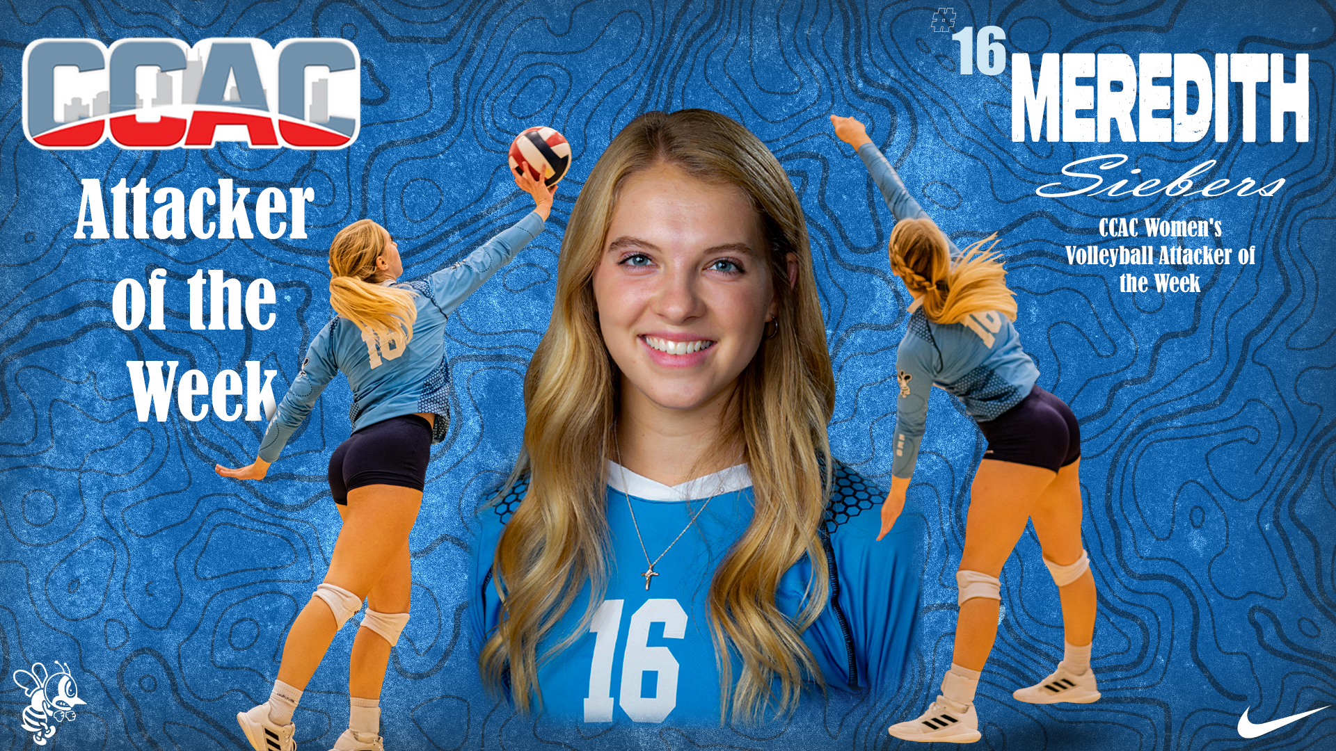 Siebers named CCAC Attacker of the Week